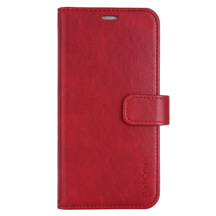 Wallet Case Anti-Radiation Flipcover Red - iPhone 13/14 in de groep SMARTPHONE & TABLETS / Mobielbescherming / Apple / iPhone 14 bij TP E-commerce Nordic AB (C15692)