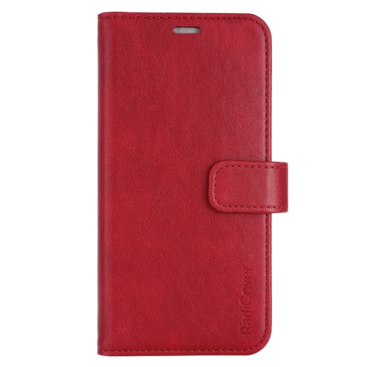 Wallet Case Anti-Radiation Flipcover Red - iPhone 13/14 in de groep SMARTPHONE & TABLETS / Mobielbescherming / Apple / iPhone 14 bij TP E-commerce Nordic AB (C15692)