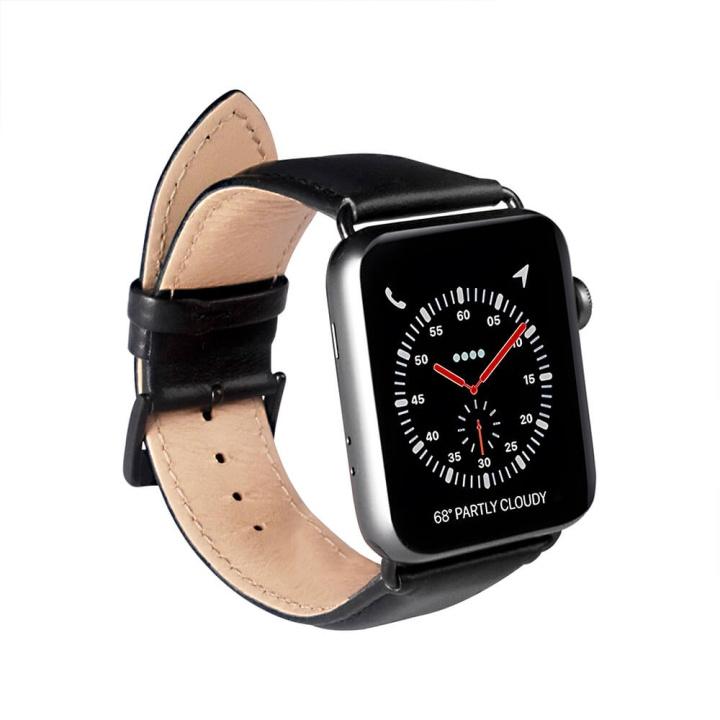 Watch Band Black Apple Watch 38/40/41mm in de groep SPORT, VRIJE TIJD & HOBBY / Smartwatch & Activiteitsmeters / Accessoires bij TP E-commerce Nordic AB (C15694)