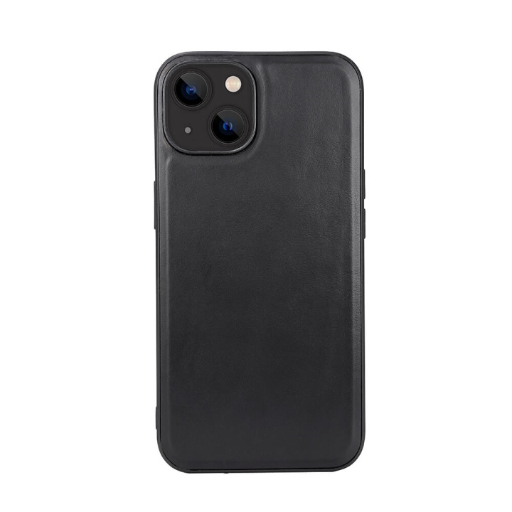 Phone Case Leather MagSeries Black - iPhone 13/14 in de groep SMARTPHONE & TABLETS / Mobielbescherming / Apple / iPhone 14 bij TP E-commerce Nordic AB (C15697)