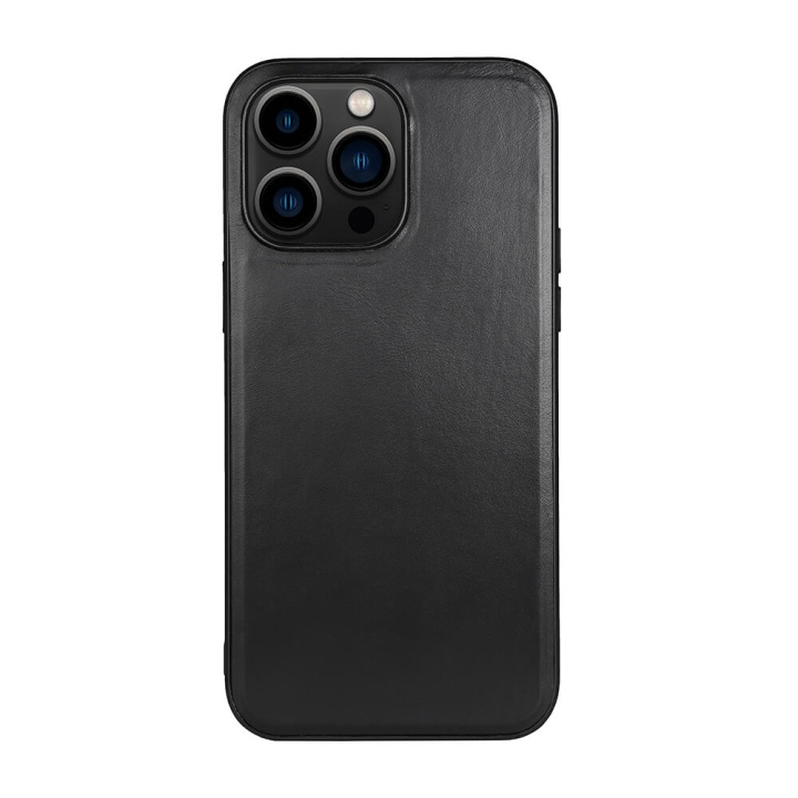 Phone Case Leather MagSeries Black - iPhone 14 Pro Max in de groep SMARTPHONE & TABLETS / Mobielbescherming / Apple / iPhone 14 bij TP E-commerce Nordic AB (C15700)