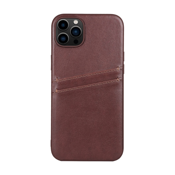 Phone Case PU Brown - iPhone 14 Plus in de groep SMARTPHONE & TABLETS / Mobielbescherming / Apple / iPhone 14 bij TP E-commerce Nordic AB (C15706)