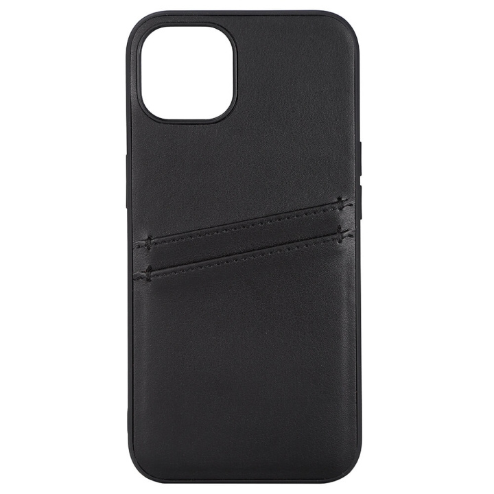 Phone Case PU Black - iPhone 13 in de groep SMARTPHONE & TABLETS / Mobielbescherming / Apple / iPhone 13 / Hoesjes bij TP E-commerce Nordic AB (C15722)