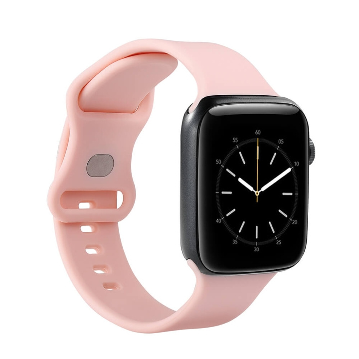 Watch Band Silicone ROSE Apple Watch 42/44/45mm in de groep SPORT, VRIJE TIJD & HOBBY / Smartwatch & Activiteitsmeters / Accessoires bij TP E-commerce Nordic AB (C15825)