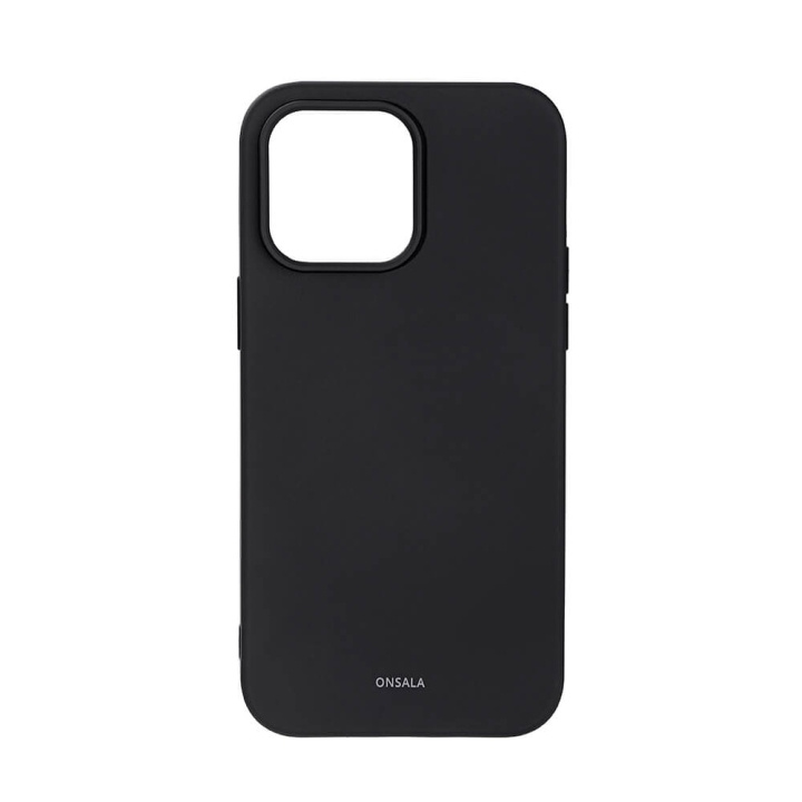 Onsala Mobielhoesje Silicone Zwart - iPhone 14 Pro Max in de groep SMARTPHONE & TABLETS / Mobielbescherming / Apple / iPhone 14 bij TP E-commerce Nordic AB (C15848)