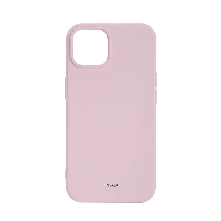 Phone Case Silicone Chalk Pink - iPhone 13/14 in de groep SMARTPHONE & TABLETS / Mobielbescherming / Apple / iPhone 14 bij TP E-commerce Nordic AB (C15849)