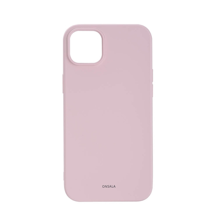 Phone Case Silicone Chalk Pink - iPhone 14 Plus in de groep SMARTPHONE & TABLETS / Mobielbescherming / Apple / iPhone 14 bij TP E-commerce Nordic AB (C15850)
