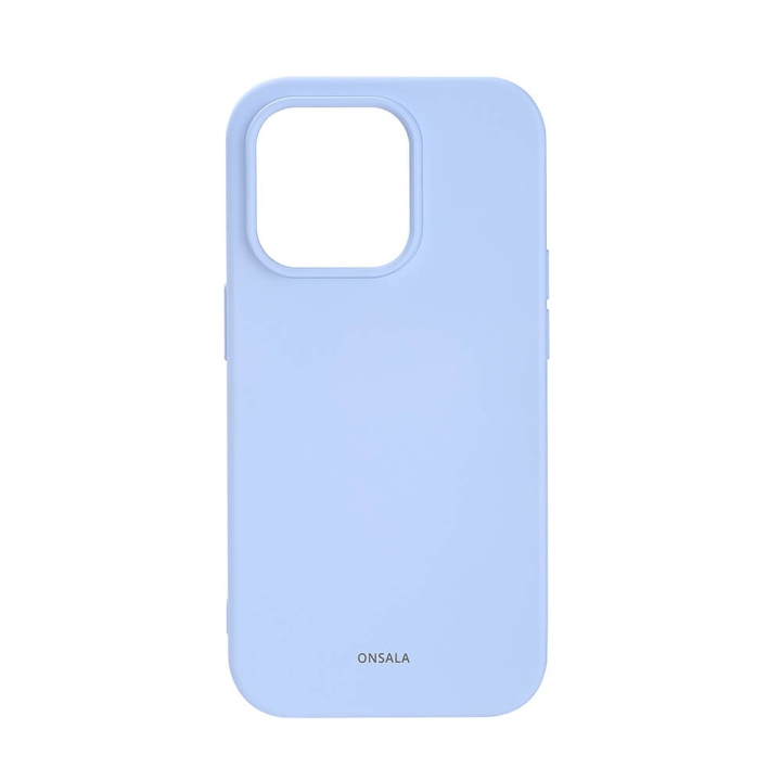 Phone Case Silicone Light Blue - iPhone 14 Pro in de groep SMARTPHONE & TABLETS / Mobielbescherming / Apple / iPhone 14 bij TP E-commerce Nordic AB (C15855)