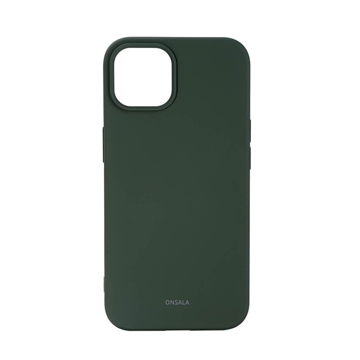 Phone Case Silicone Olive Green - iPhone 13/14 in de groep SMARTPHONE & TABLETS / Mobielbescherming / Apple / iPhone 14 bij TP E-commerce Nordic AB (C15857)