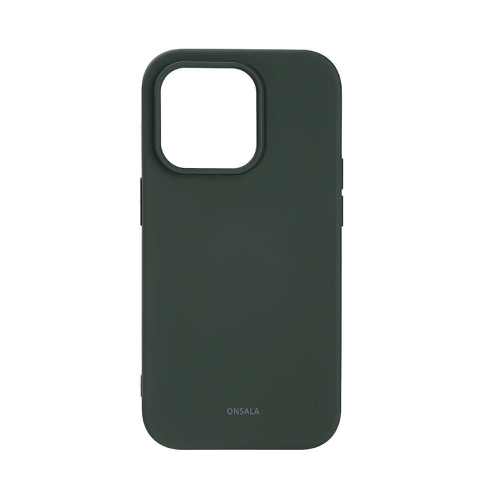 Phone Case Silicone Olive Green - iPhone 14 Pro in de groep SMARTPHONE & TABLETS / Mobielbescherming / Apple / iPhone 14 bij TP E-commerce Nordic AB (C15859)