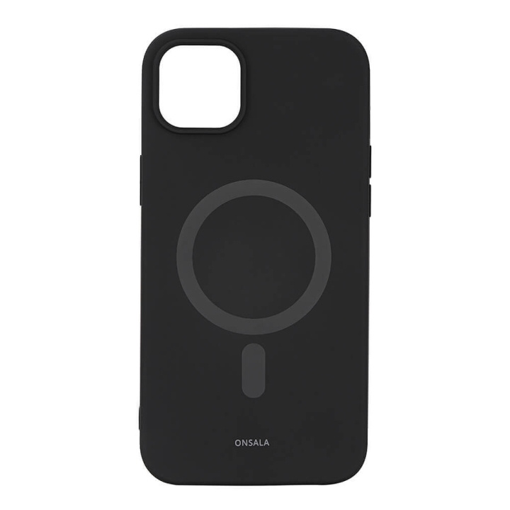 Phone Case Silicone MagSeries Black - iPhone 14 Plus in de groep SMARTPHONE & TABLETS / Mobielbescherming / Apple / iPhone 14 bij TP E-commerce Nordic AB (C15862)