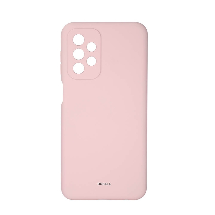 Mobilfodral Silicone Chalk Pink - Samsung Galaxy A23 5G in de groep SMARTPHONE & TABLETS / Mobielbescherming / Samsung bij TP E-commerce Nordic AB (C15868)