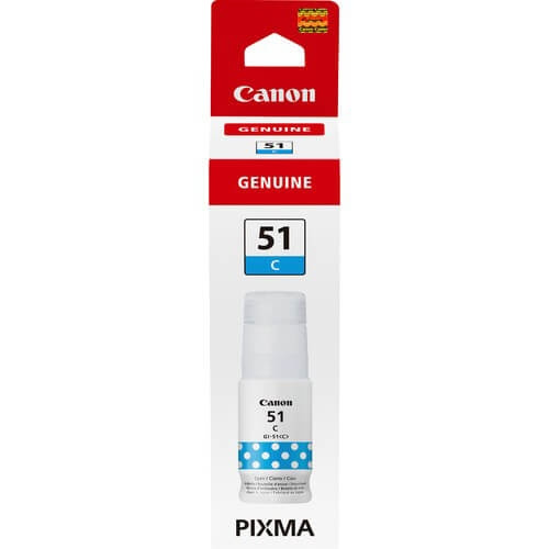 Ink 4546C001 GI-51 Cyan in de groep COMPUTERS & RANDAPPARATUUR / Printers & Accessoires / Inkt & Toner / Inktpatronen / Canon bij TP E-commerce Nordic AB (C15945)