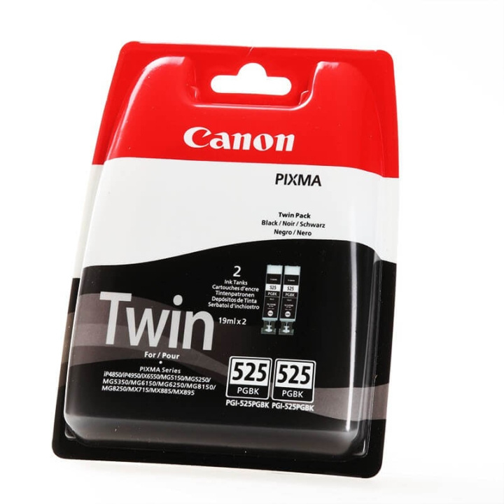 Ink 4529B010 PGI-525 Black Twin-pack in de groep COMPUTERS & RANDAPPARATUUR / Printers & Accessoires / Inkt & Toner / Inktpatronen / Canon bij TP E-commerce Nordic AB (C16062)