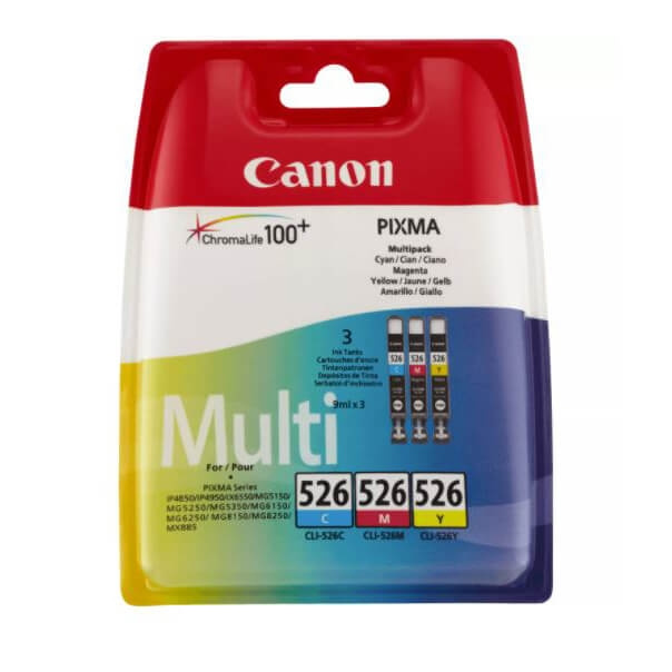 Ink 4541B009 CLI-526 Color Multipack in de groep COMPUTERS & RANDAPPARATUUR / Printers & Accessoires / Inkt & Toner / Inktpatronen / Canon bij TP E-commerce Nordic AB (C16065)