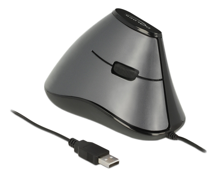 Ergonomische verticale optische muis, 5-knops, USB in de groep COMPUTERS & RANDAPPARATUUR / Muizen en toetsenborden / Muizen / Met kabel bij TP E-commerce Nordic AB (C16154)