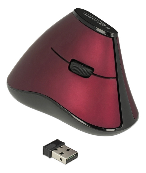 Ergonomic vertical optical 5-button mouse 2.4 GHz wireless in de groep COMPUTERS & RANDAPPARATUUR / Muizen en toetsenborden / Muizen / Draadloos bij TP E-commerce Nordic AB (C16155)