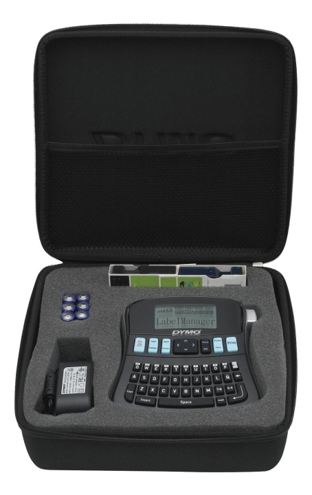 DYMO® LabelManager 210 labelmaker Kit Qwerty, Etikettsskrivare in de groep COMPUTERS & RANDAPPARATUUR / Printers & Accessoires / Printers / Zebra & Lable printers bij TP E-commerce Nordic AB (C16173)