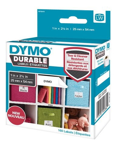 DYMO LW Durable small multi-purpose 25mm x 54mm liten box, 160 etiketter in de groep COMPUTERS & RANDAPPARATUUR / Printers & Accessoires / Printers / Label machines & Accessoires / Etiketten bij TP E-commerce Nordic AB (C16183)