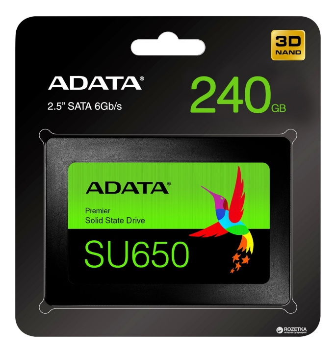 ADATA SU650 240GB SSD in de groep COMPUTERS & RANDAPPARATUUR / Computeronderdelen / Harde schijven / Koeling bij TP E-commerce Nordic AB (C16238)