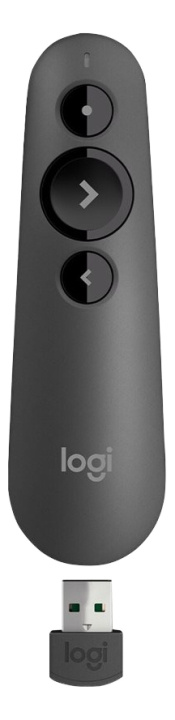 Logitech R500s presentation remote control - mid gray in de groep COMPUTERS & RANDAPPARATUUR / Muizen en toetsenborden / Muizen / Draadloos bij TP E-commerce Nordic AB (C16395)