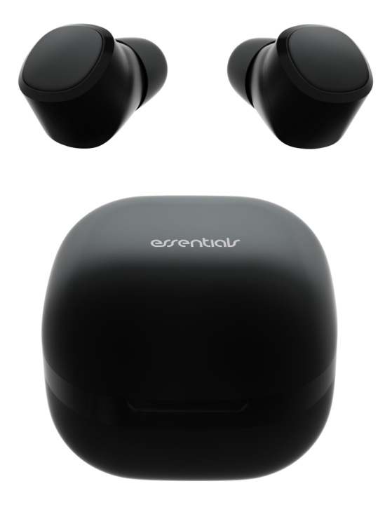 Essentials True Wireless Stereo in-ear, IPX6, dual earbuds, Zwart in de groep HOME ELECTRONICS / Audio & Beeld / Koptelefoon & Accessoires / Koptelefoon bij TP E-commerce Nordic AB (C16409)