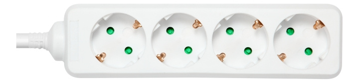 DELTACO outlet 4xCEE 7/3 1xCEE 7/7 1,5m white in de groep HUISHOUDEN & TUIN / Elektriciteit & Verlichting / Stekkerblokken bij TP E-commerce Nordic AB (C16439)