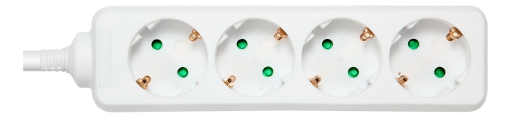 DELTACO outlet 4xCEE 7/3 1xCEE 7/7 3m white in de groep HUISHOUDEN & TUIN / Elektriciteit & Verlichting / Stekkerblokken bij TP E-commerce Nordic AB (C16440)