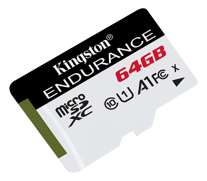 Kingston 64GB microSDHC Endurance 95R/30W C10 A1 UHS-I Card Only in de groep HOME ELECTRONICS / Opslagmedia / Geheugenkaarten / MicroSD/HC/XC bij TP E-commerce Nordic AB (C16596)