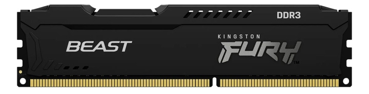 Kingston 16GB 1600MHz DDR3 CL10 DIMM (Kit of 2) FURY Beast Black in de groep COMPUTERS & RANDAPPARATUUR / Computeronderdelen / RAM-geheugen / DDR3 bij TP E-commerce Nordic AB (C16677)