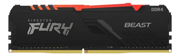 Kingston 8GB 3200MHz DDR4 CL16 DIMM FURY Beast RGB in de groep COMPUTERS & RANDAPPARATUUR / Computeronderdelen / RAM-geheugen / DDR4 bij TP E-commerce Nordic AB (C16740)