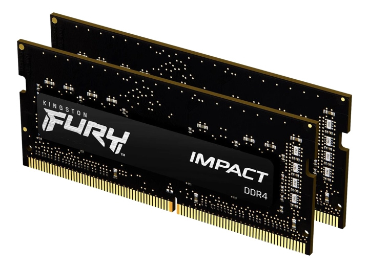 Kingston 16GB 3200MHz DDR4 CL20 SODIMM (Kit of 2) FURY Impact in de groep COMPUTERS & RANDAPPARATUUR / Computeronderdelen / RAM-geheugen / DDR4 SoDimm bij TP E-commerce Nordic AB (C16777)