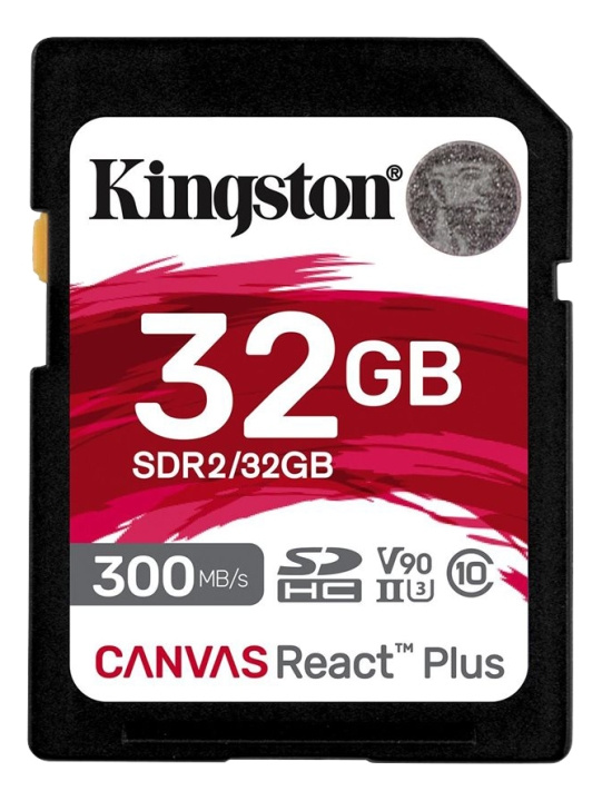 Kingston 32GB Canvas React Plus SDHC UHS-II in de groep HOME ELECTRONICS / Opslagmedia / Geheugenkaarten / SD/SDHC/SDXC bij TP E-commerce Nordic AB (C16907)