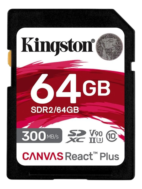 Kingston 64GB Canvas React Plus SDXC UHS-II in de groep HOME ELECTRONICS / Opslagmedia / Geheugenkaarten / SD/SDHC/SDXC bij TP E-commerce Nordic AB (C16908)