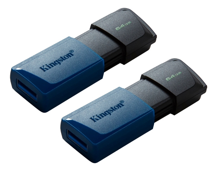 Kingston 64GB USB3.2 Gen 1 DataTraveler Exodia M (Black + Blue) in de groep HOME ELECTRONICS / Opslagmedia / USB-geheugen / USB 3.2 bij TP E-commerce Nordic AB (C16914)
