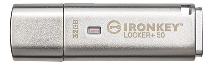 Kingston 32GB IKLP50 AES USB, w/256bit in de groep HOME ELECTRONICS / Opslagmedia / USB-geheugen / USB 3.2 bij TP E-commerce Nordic AB (C16932)