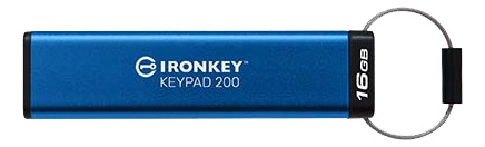 Kingston 16GB IronKey Keypad 200, FIPS 140-3 Lvl 3 (Pending) AES-256 in de groep HOME ELECTRONICS / Opslagmedia / USB-geheugen / USB 3.2 bij TP E-commerce Nordic AB (C16947)