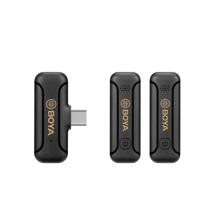 BOYA Wireless Microphone System x2 BY-WM3 For USB-C in de groep COMPUTERS & RANDAPPARATUUR / Computeraccessoires / Microfoons bij TP E-commerce Nordic AB (C16995)