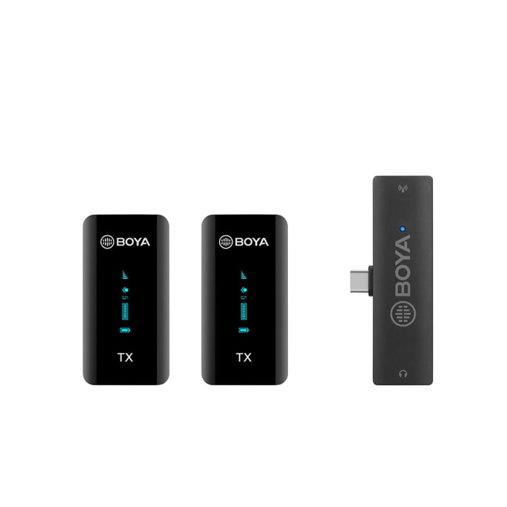 BOYA Wireless Microphone x2 BY-XM6-S6 USB-C in de groep COMPUTERS & RANDAPPARATUUR / Computeraccessoires / Microfoons bij TP E-commerce Nordic AB (C17003)