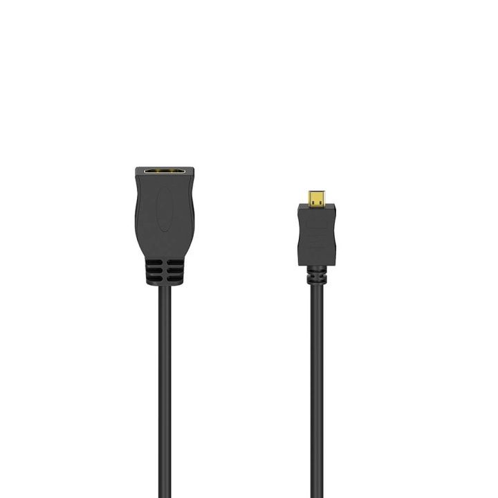 Adapter HDMI Type D-A Plug-Socket Gold Plated Black in de groep HOME ELECTRONICS / Kabels & Adapters / HDMI / Adapters bij TP E-commerce Nordic AB (C17006)