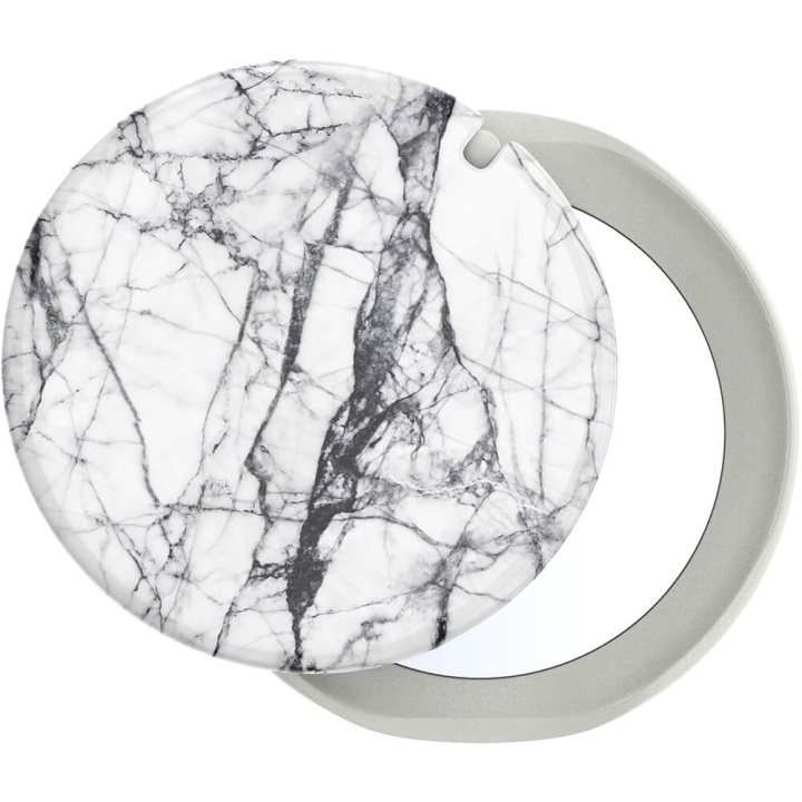 POPSOCKETS Mirror Dove White Marble Gloss Removable Grip with Standfunction LUXE PopMirror in de groep SMARTPHONE & TABLETS / Overige accessoires / Popsockets bij TP E-commerce Nordic AB (C17050)