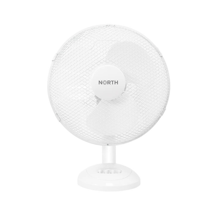 NORTH Desk Fan 30cm Plastic White in de groep HUISHOUDEN & TUIN / Ventilatoren & Klimaatproducten / Tafelventilatoren bij TP E-commerce Nordic AB (C17082)