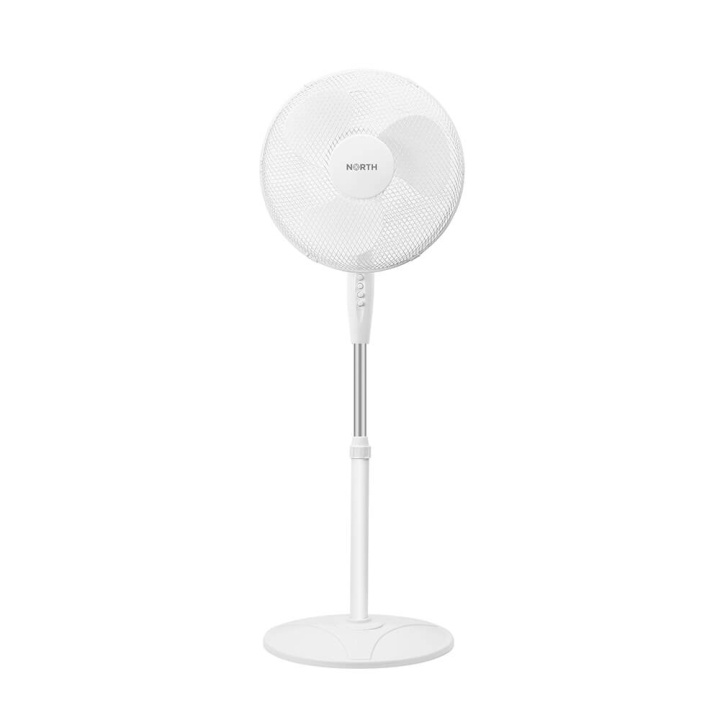 NORTH Stand Fan 40cm Plastic White in de groep HUISHOUDEN & TUIN / Ventilatoren & Klimaatproducten / Vloerventilatoren bij TP E-commerce Nordic AB (C17083)