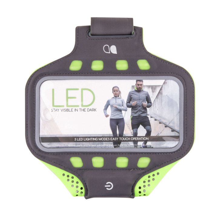 GEAR Sport ArmBand LED XL Universal iPhone6 Black in de groep SMARTPHONE & TABLETS / Training, thuis & vrije tijd / Sportarmbanden bij TP E-commerce Nordic AB (C17084)