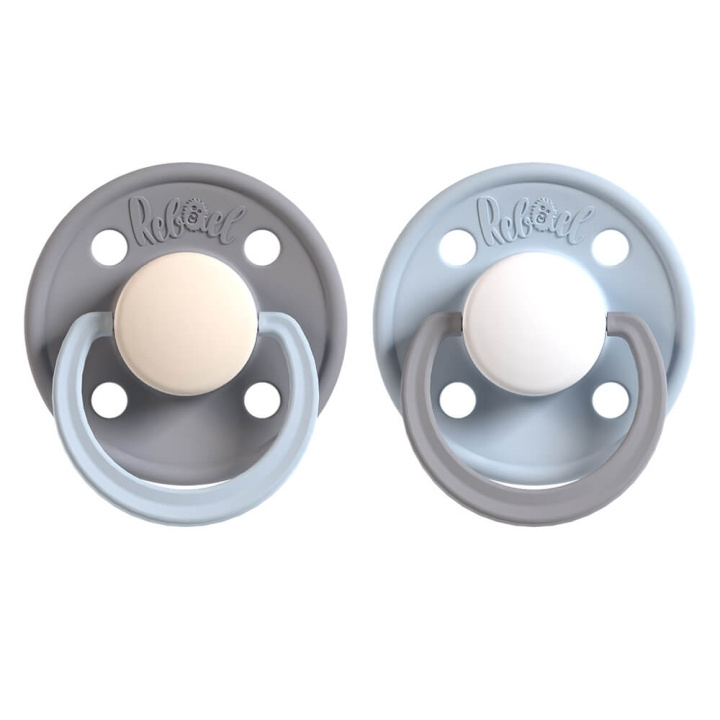 Pacifier 2-Pack Size 2 Stormy Pearly Elephant / Cold White Pony in de groep SPEELGOED, KINDER- & BABYPRODUCTEN / Babygadgets / Fopspenen & Bijtringen bij TP E-commerce Nordic AB (C17246)