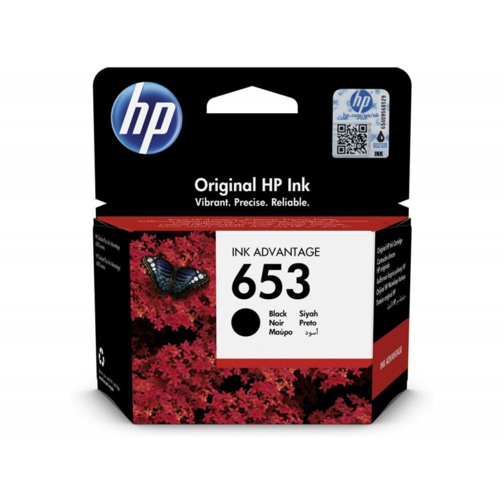 Ink 3YM75AE 653 Black in de groep COMPUTERS & RANDAPPARATUUR / Printers & Accessoires / Inkt & Toner / Inktpatronen / HP bij TP E-commerce Nordic AB (C17265)