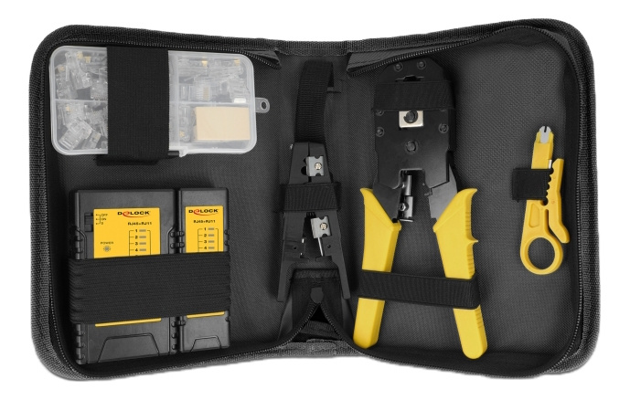 Delock Network Toolkit for RJ45 and RJ11 in de groep COMPUTERS & RANDAPPARATUUR / Computeronderdelen / Gereedschap & montage bij TP E-commerce Nordic AB (C17499)