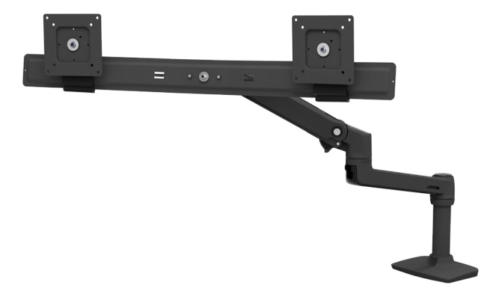 Ergotron LX Desk Dual Direct Arm (matte black) in de groep COMPUTERS & RANDAPPARATUUR / Computermonitor / Monitorarmen & steunen bij TP E-commerce Nordic AB (C17638)