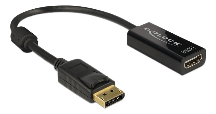 Delock Adapter Displayport 1.2 hane till HDMI hona, 4K, passiv, svart in de groep COMPUTERS & RANDAPPARATUUR / Computerkabels / DisplayPort / Adapters bij TP E-commerce Nordic AB (C17649)