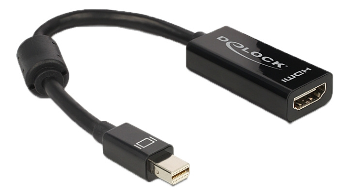 Delock Adapter mini Displayport 1.1 male > HDMI female Passive black in de groep COMPUTERS & RANDAPPARATUUR / Computerkabels / DisplayPort / Adapters bij TP E-commerce Nordic AB (C17657)